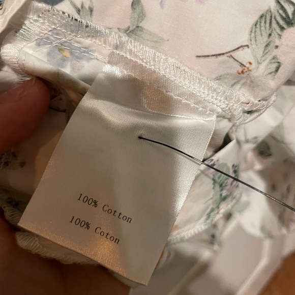 New! Marissa Webb Griffin Botanical Floral Open Back Blouse 🌼Small NWT! - Picture 11 of 11